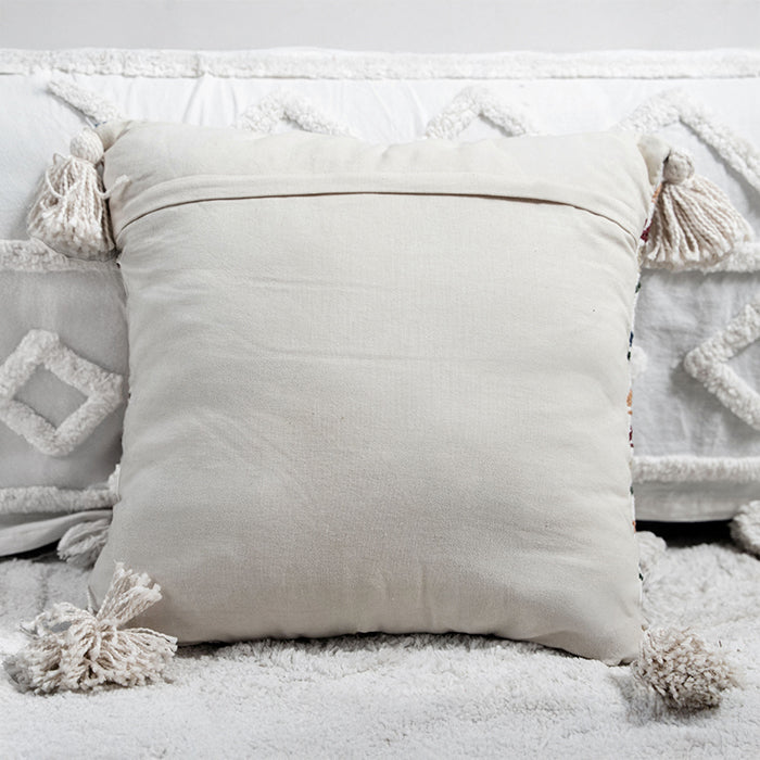 Harvest Grove – Hand Embroidery Tassel Pillow