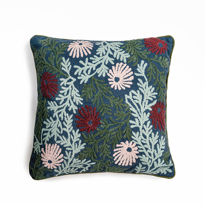 Wild Fern - Hand Embroidery Botanical Pillow