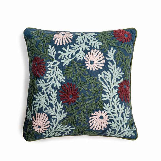 Wild Fern - Hand Embroidery Botanical Pillow Cover