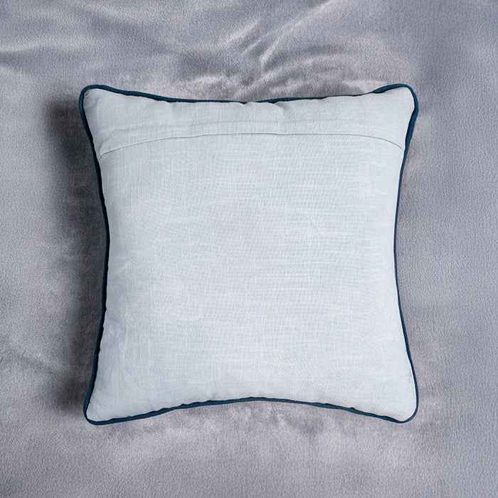 SkyLove – Blue Floral Hand Embroidery Pillow Cover