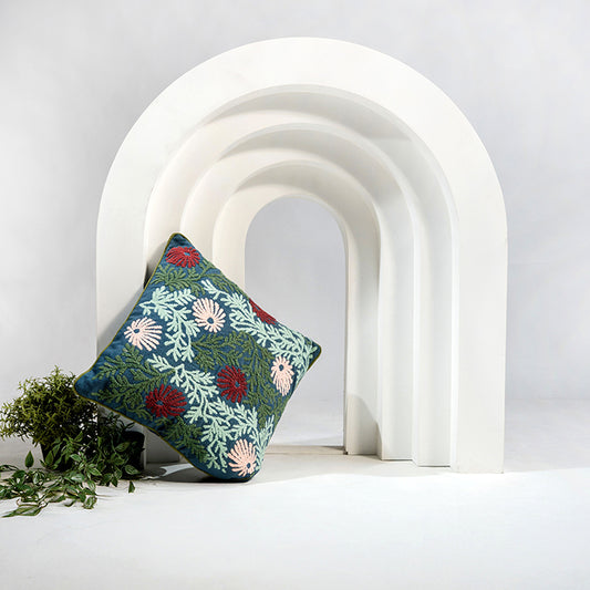 Wild Fern - Hand Embroidery Botanical Pillow
